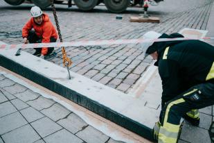 Uisuväljaku ehituse algus