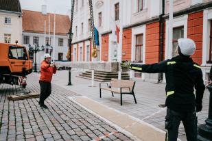 Uisuväljaku ehituse algus