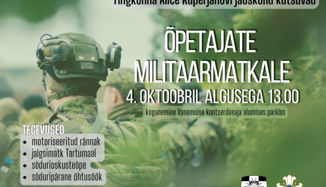 Õpetajate militaarmatka kutse