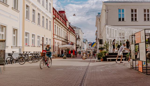 Vaade suvisele tartu kesklinnale
