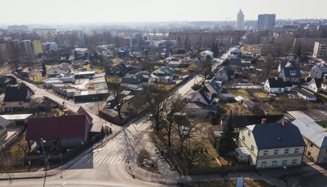 Vaade Paju tänavale Jaama tänava poolt