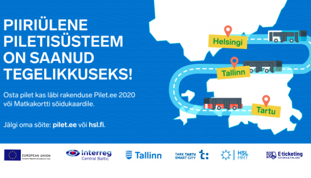 Eesti ja Soome linnad panid aluse piiriülesele piletisüsteemile, mis on ainulaadne terves maailmas