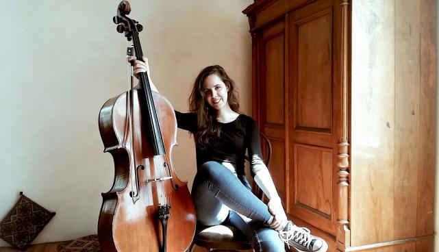 Emma Aleksandra Bandeniece, cello soloist of Baltic Academies’ Orchestra