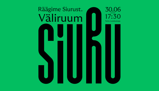 Väliruumi arutelu plakat