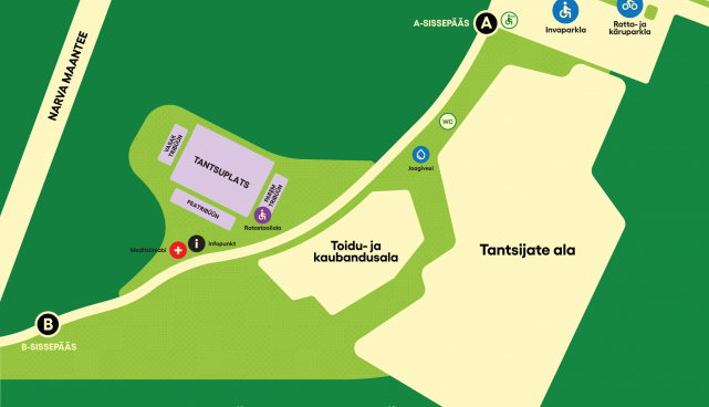 Tartu tantsupeo ala kaart