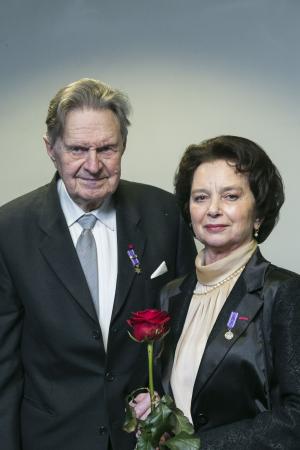 Tartu aukodanik Erich Kõlar ja Tartu Tähe kavaler Elena Poznjak-Kõlar